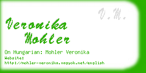 veronika mohler business card